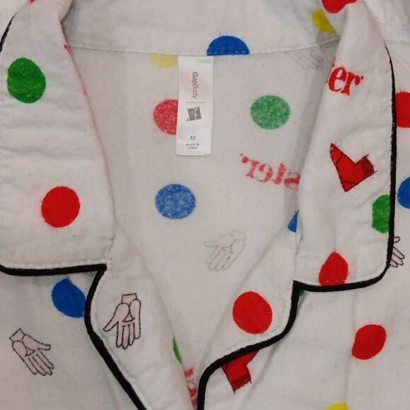 Women's GapBody Twister "flannel type" pajama set. Fun sleep wear! Size Medium - Picture 3 of 7